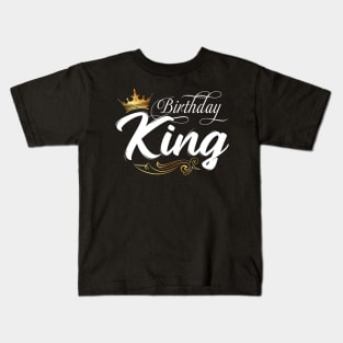 Birthday King, Mens Birthday, Boys Birthday Fathers Day Men Kids T-Shirt